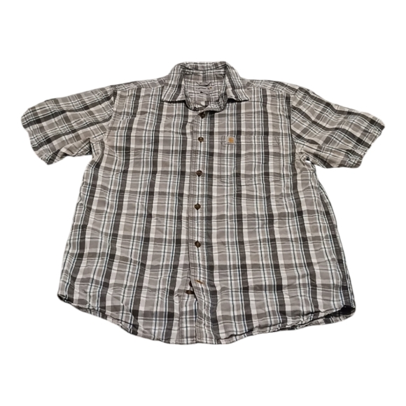 Carhartt Other - Carhartt short Sleeve Plaid Button-up Shirt Relaxed Fit